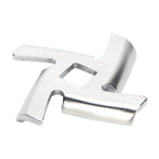 2Pcs Meat Grinder Blade 304 Stainless Steel Grinding Plate Disc Accessory for 5#/B Type Grinder(8MM Square Hole Crossed Blade )