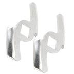 2Pcs Meat Grinder Blade 304 Stainless Steel Grinding Plate Disc Accessory for 5#/B Type Grinder(8MM Square Hole 2Blade )