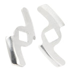 2Pcs Meat Grinder Blade 304 Stainless Steel Grinding Plate Disc Accessory for 5#/B Type Grinder(8MM Square Hole 2Blade )