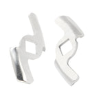 2Pcs Meat Grinder Blade 304 Stainless Steel Grinding Plate Disc Accessory for 5#/B Type Grinder(8MM Square Hole 2Blade )