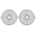 2Pcs Electric Mincer Blade Stainless Steel Grinding Plate Round Hole for 5#/B Type Grinder(3mm 56 Holes )