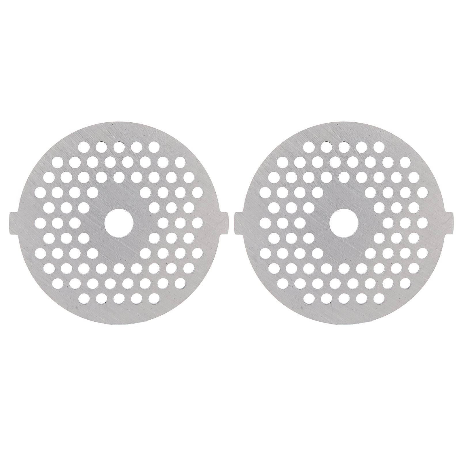 2Pcs Electric Mincer Blade Stainless Steel Grinding Plate Round Hole for 5#/B Type Grinder(3mm 56 Holes )