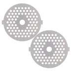 2Pcs Electric Mincer Blade Stainless Steel Grinding Plate Round Hole for 5#/B Type Grinder(3mm 56 Holes )