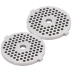 2Pcs Electric Mincer Blade Stainless Steel Grinding Plate Round Hole for 5#/B Type Grinder(3mm 56 Holes )