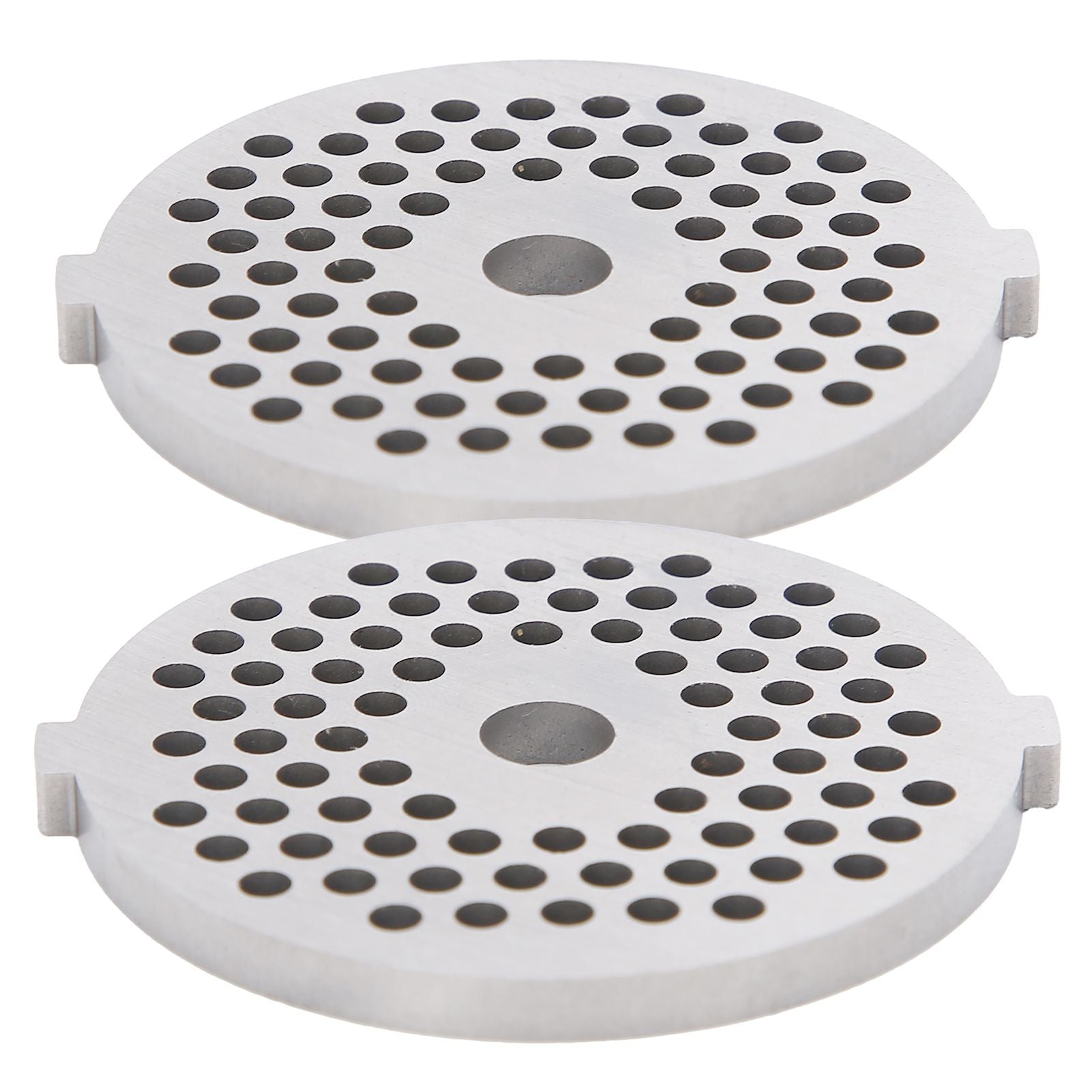 2Pcs Electric Mincer Blade Stainless Steel Grinding Plate Round Hole for 5#/B Type Grinder(3mm 56 Holes )
