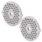 2Pcs Electric Mincer Blade Stainless Steel Grinding Plate Round Hole for 5#/B Type Grinder(3mm 56 Holes )