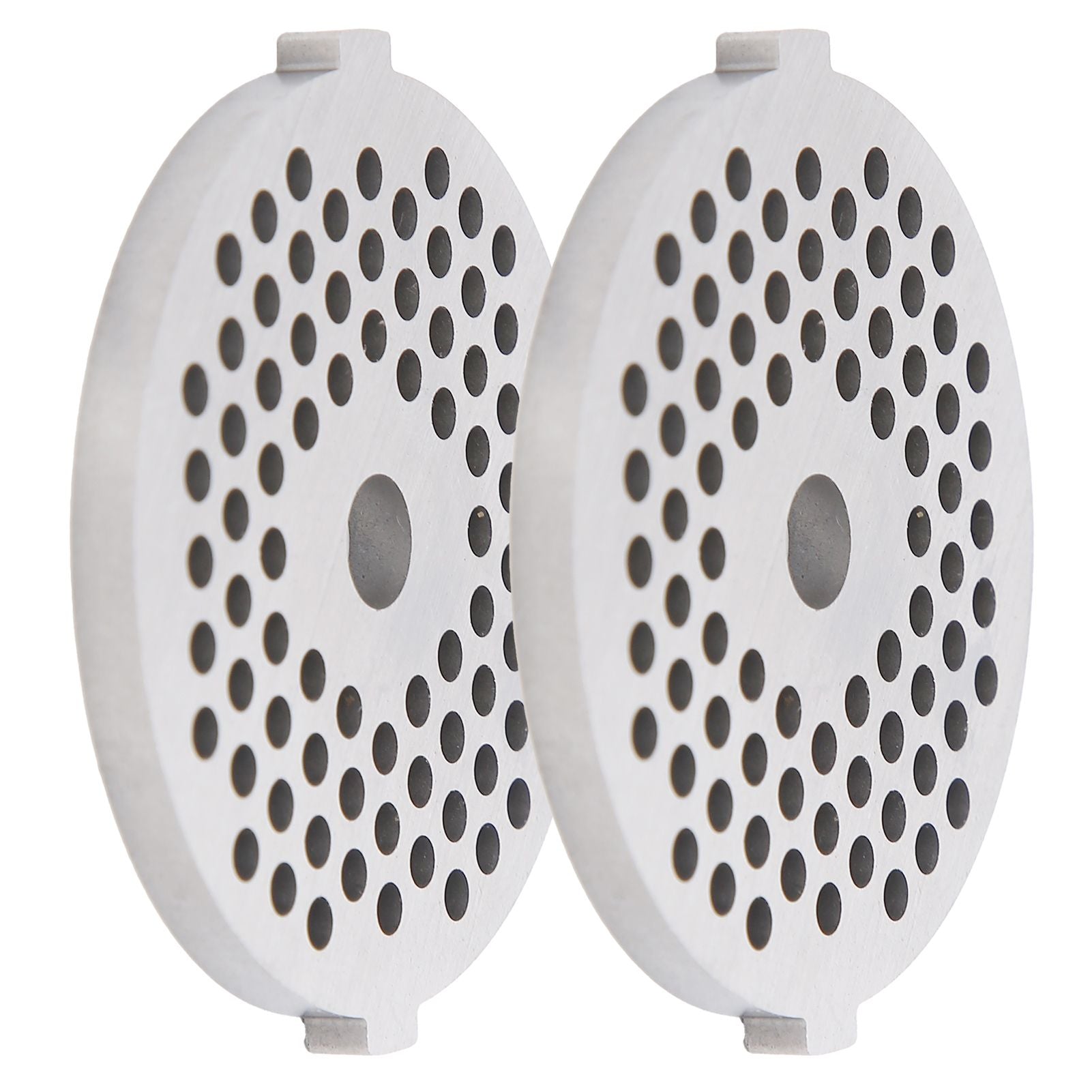 2Pcs Electric Mincer Blade Stainless Steel Grinding Plate Round Hole for 5#/B Type Grinder(3mm 56 Holes )
