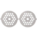 2Pcs Electric Mincer Blade Stainless Steel Grinding Plate Round Hole for 5#/B Type Grinder(5mm 30 Holes )