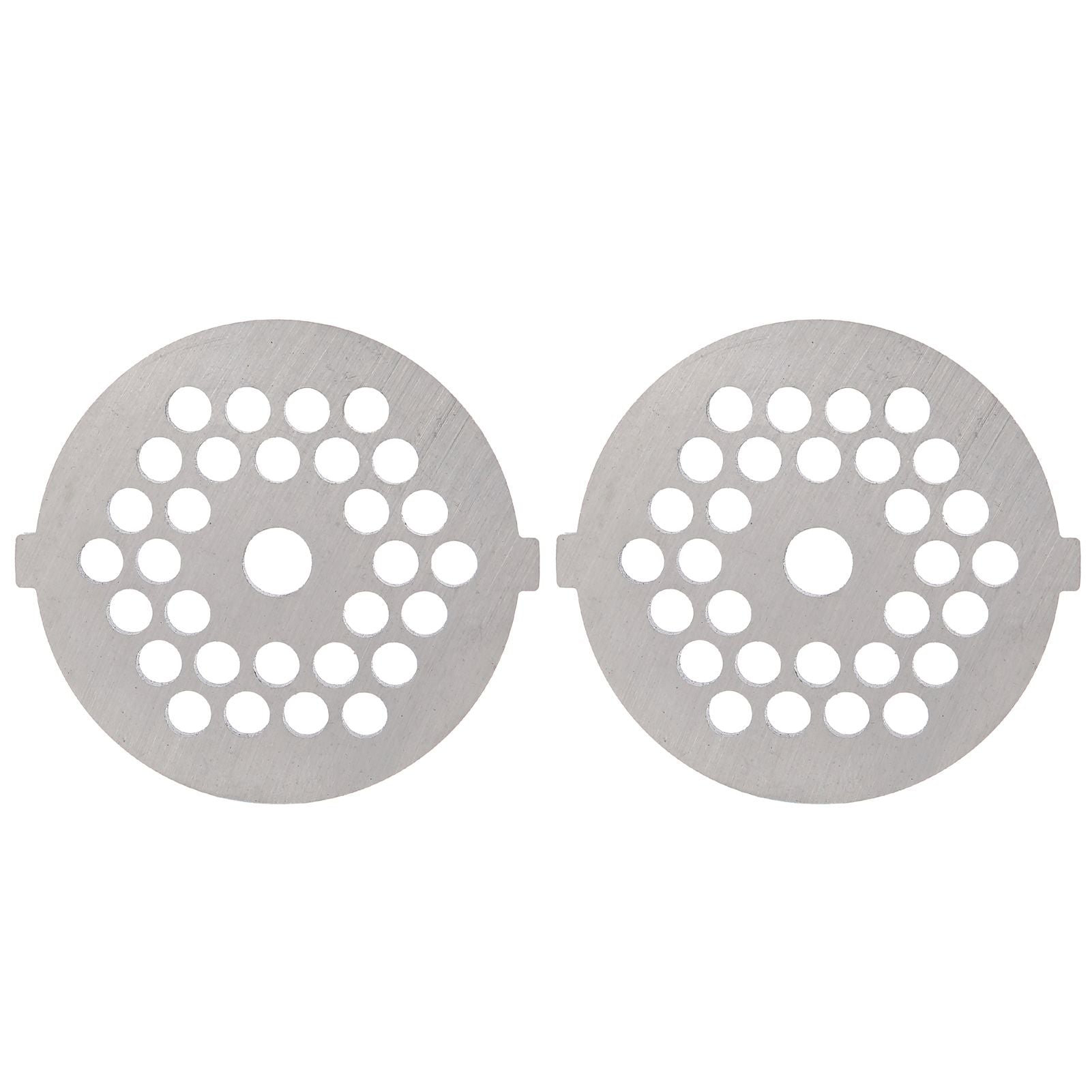 2Pcs Electric Mincer Blade Stainless Steel Grinding Plate Round Hole for 5#/B Type Grinder(5mm 30 Holes )