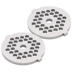 2Pcs Electric Mincer Blade Stainless Steel Grinding Plate Round Hole for 5#/B Type Grinder(5mm 30 Holes )