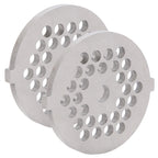 2Pcs Electric Mincer Blade Stainless Steel Grinding Plate Round Hole for 5#/B Type Grinder(5mm 30 Holes )