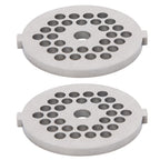 2Pcs Electric Mincer Blade Stainless Steel Grinding Plate Round Hole for 5#/B Type Grinder(5mm 30 Holes )