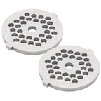 2Pcs Electric Mincer Blade Stainless Steel Grinding Plate Round Hole for 5#/B Type Grinder(5mm 30 Holes )