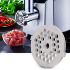 2Pcs Electric Mincer Blade Stainless Steel Grinding Plate Round Hole for 5#/B Type Grinder(5mm 30 Holes )