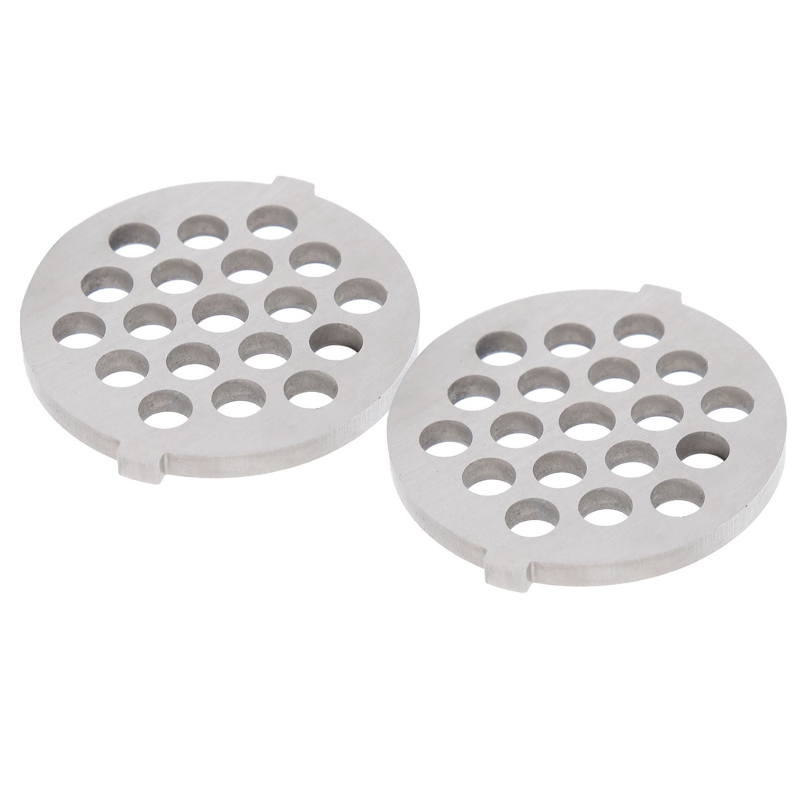 2Pcs Electric Mincer Blade Stainless Steel Grinding Plate Round Hole for 5#/B Type Grinder(7mm 19 Holes )