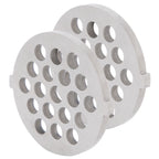 2Pcs Electric Mincer Blade Stainless Steel Grinding Plate Round Hole for 5#/B Type Grinder(7mm 19 Holes )