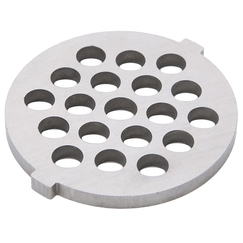 2Pcs Electric Mincer Blade Stainless Steel Grinding Plate Round Hole for 5#/B Type Grinder(7mm 19 Holes )