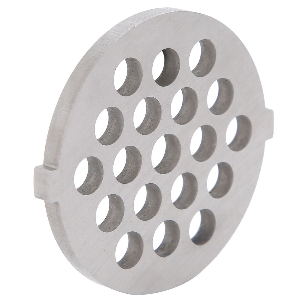 2Pcs Electric Mincer Blade Stainless Steel Grinding Plate Round Hole for 5#/B Type Grinder(7mm 19 Holes )