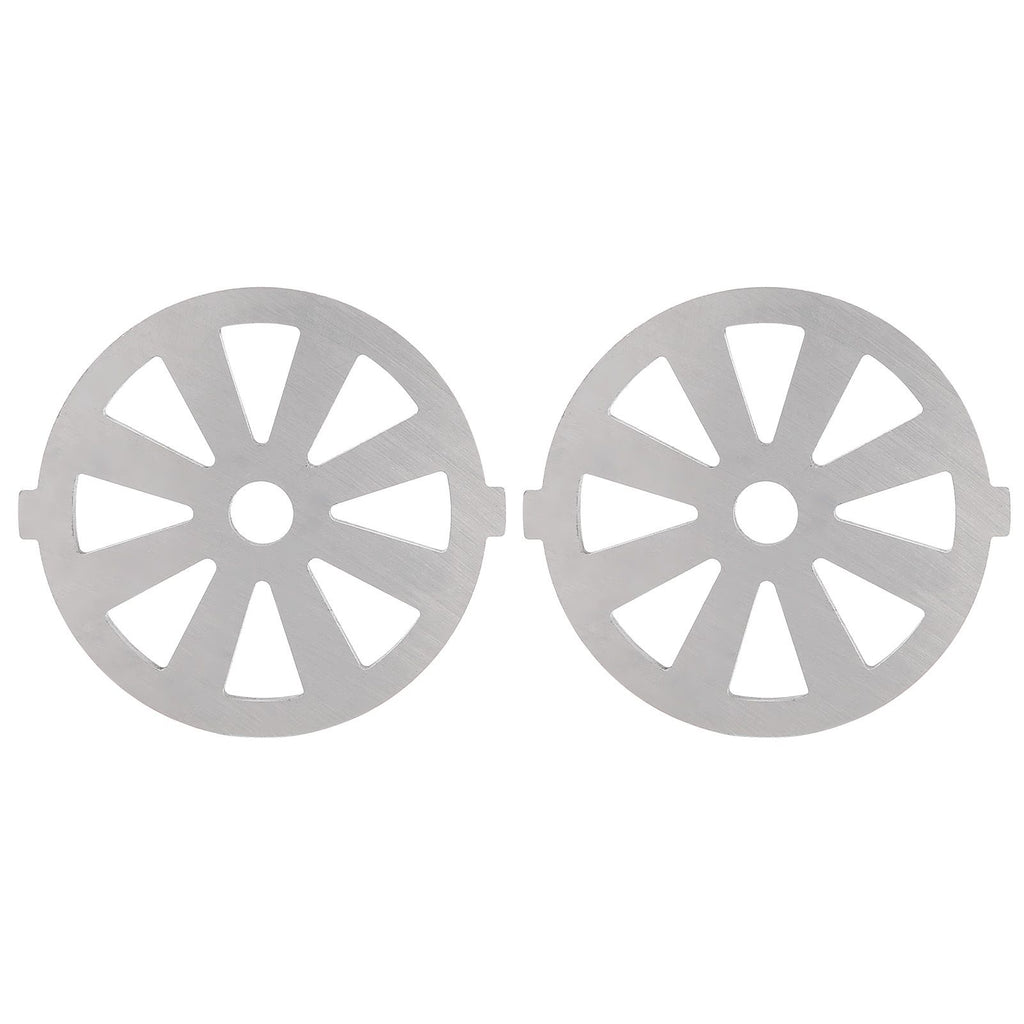 2pcs Meat Grinder Blade 304 Stainless Steel Cutting Plate 7mm/0.3in ID for 5#/B Type Meat Grinder(8 Holes Knife Plate )