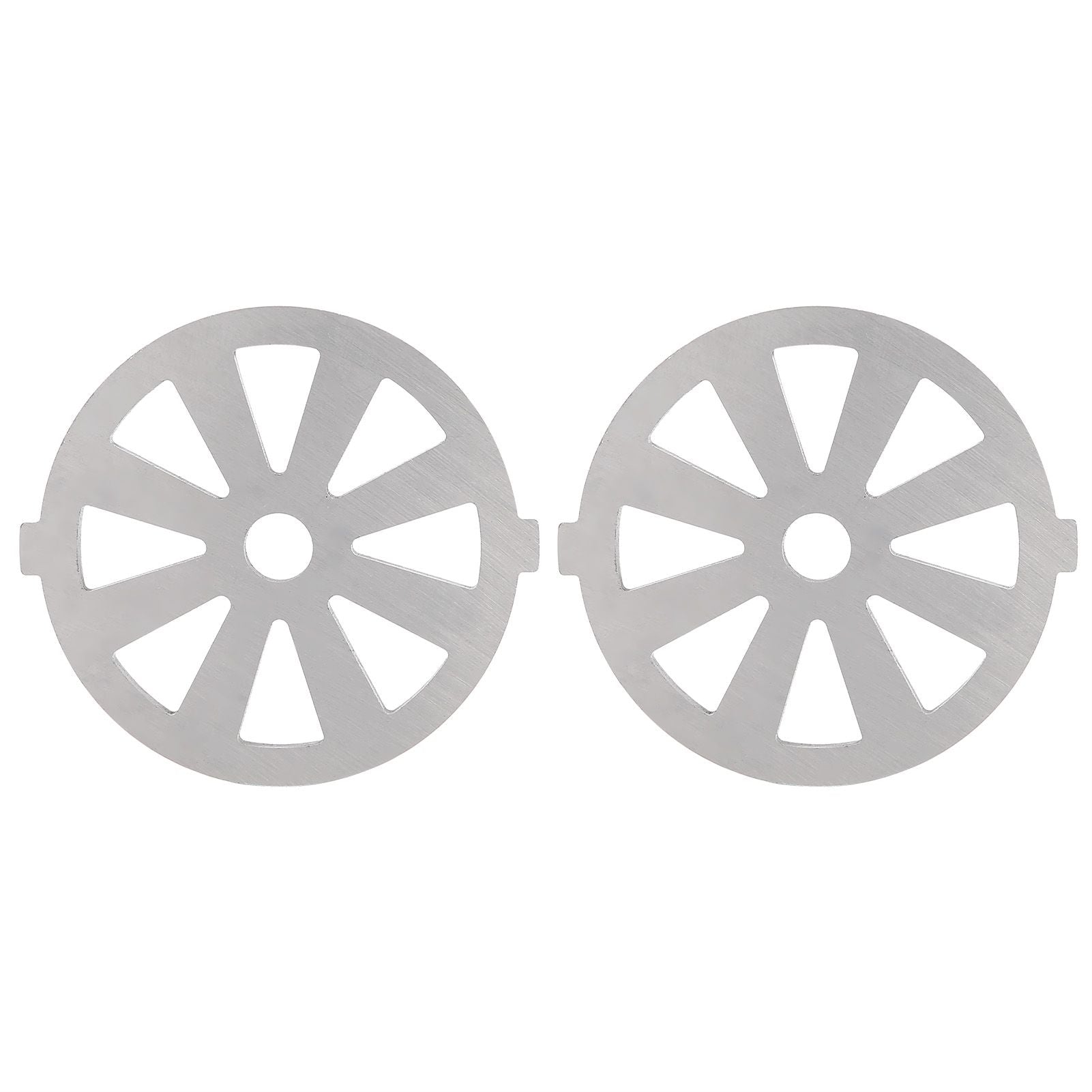 2pcs Meat Grinder Blade 304 Stainless Steel Cutting Plate 7mm/0.3in ID for 5#/B Type Meat Grinder(8 Holes Knife Plate )