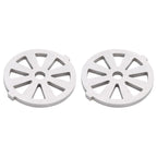 2pcs Meat Grinder Blade 304 Stainless Steel Cutting Plate 7mm/0.3in ID for 5#/B Type Meat Grinder(8 Holes Knife Plate )