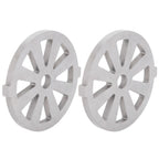 2pcs Meat Grinder Blade 304 Stainless Steel Cutting Plate 7mm/0.3in ID for 5#/B Type Meat Grinder(8 Holes Knife Plate )