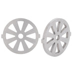 2pcs Meat Grinder Blade 304 Stainless Steel Cutting Plate 7mm/0.3in ID for 5#/B Type Meat Grinder(8 Holes Knife Plate )