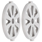 2pcs Meat Grinder Blade 304 Stainless Steel Cutting Plate 7mm/0.3in ID for 5#/B Type Meat Grinder(8 Holes Knife Plate )