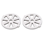 2pcs Meat Grinder Blade 304 Stainless Steel Cutting Plate 7mm/0.3in ID for 5#/B Type Meat Grinder(8 Holes Knife Plate )
