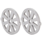 2pcs Meat Grinder Blade 304 Stainless Steel Cutting Plate 7mm/0.3in ID for 5#/B Type Meat Grinder(8 Holes Knife Plate )