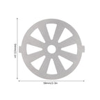 2pcs Meat Grinder Blade 304 Stainless Steel Cutting Plate 7mm/0.3in ID for 5#/B Type Meat Grinder(8 Holes Knife Plate )