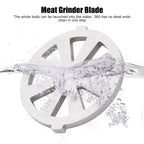 2pcs Meat Grinder Blade 304 Stainless Steel Cutting Plate 7mm/0.3in ID for 5#/B Type Meat Grinder(8 Holes Knife Plate )