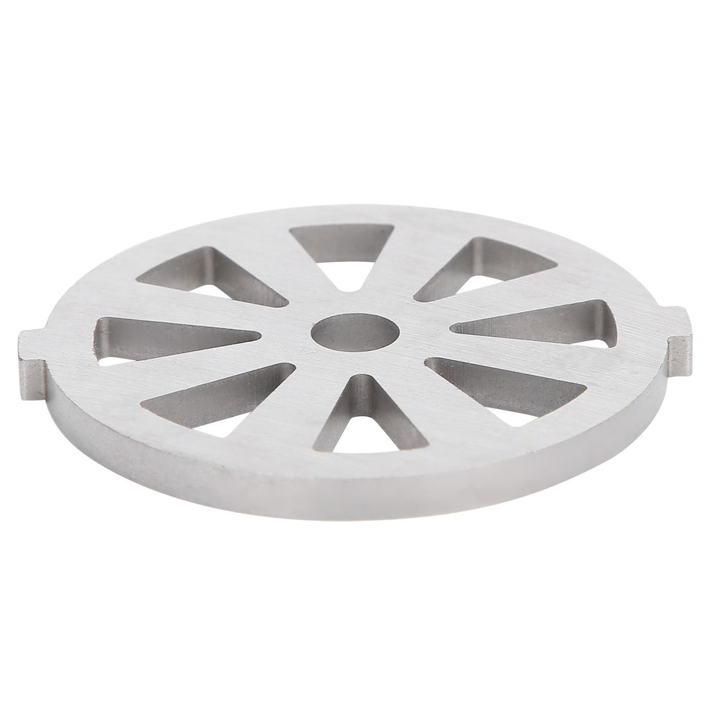 2pcs Meat Grinder Blade 304 Stainless Steel Cutting Plate 7mm/0.3in ID for 5#/B Type Meat Grinder(8 Holes Knife Plate )