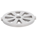 2pcs Meat Grinder Blade 304 Stainless Steel Cutting Plate 7mm/0.3in ID for 5#/B Type Meat Grinder(8 Holes Knife Plate )