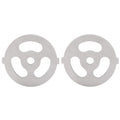 2pcs Meat Grinder Blade 304 Stainless Steel Cutting Plate 7mm/0.3in ID for 5#/B Type Meat Grinder(3 Holes Knife Plate )