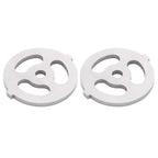 2pcs Meat Grinder Blade 304 Stainless Steel Cutting Plate 7mm/0.3in ID for 5#/B Type Meat Grinder(3 Holes Knife Plate )