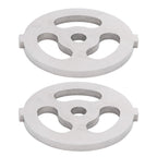 2pcs Meat Grinder Blade 304 Stainless Steel Cutting Plate 7mm/0.3in ID for 5#/B Type Meat Grinder(3 Holes Knife Plate )