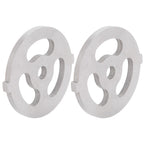 2pcs Meat Grinder Blade 304 Stainless Steel Cutting Plate 7mm/0.3in ID for 5#/B Type Meat Grinder(3 Holes Knife Plate )