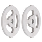 2pcs Meat Grinder Blade 304 Stainless Steel Cutting Plate 7mm/0.3in ID for 5#/B Type Meat Grinder(3 Holes Knife Plate )