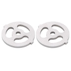 2pcs Meat Grinder Blade 304 Stainless Steel Cutting Plate 7mm/0.3in ID for 5#/B Type Meat Grinder(3 Holes Knife Plate )