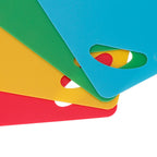 4pcs PP Flexible Kitchen Cutting Board Non Slip Cutting Board for Vegetable Meat 1.2mm
