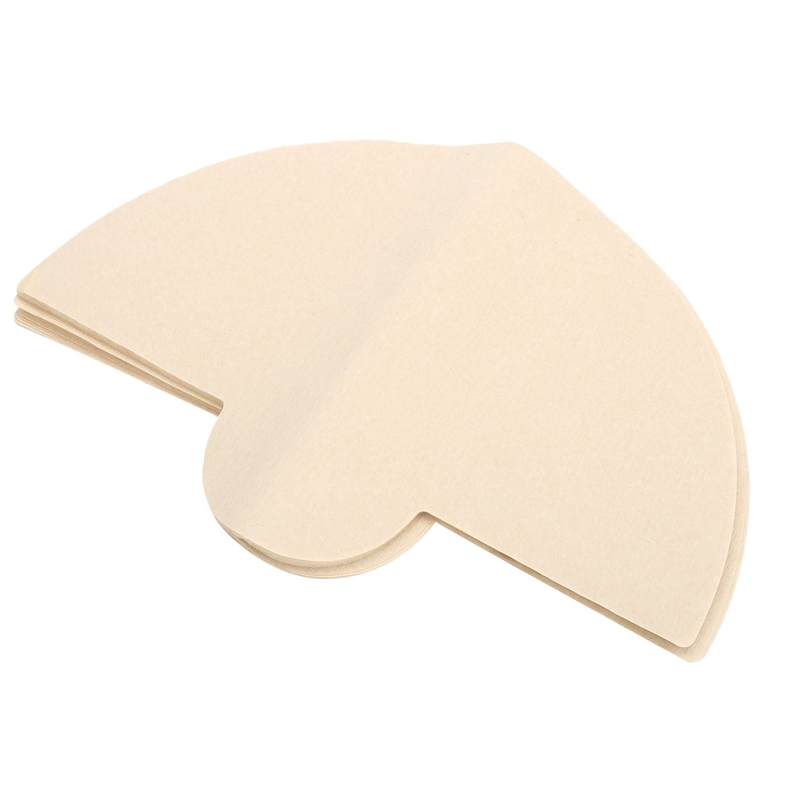 L-BEANS 40Pcs Filter Paper Disposable Wood Fiber Fan-Shaped Coffee Filtration Accessory