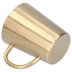 340ml 304 Stainless Steel Beer Mug Coffee Water Cup with Handgrip Double Wall DrinkwareGold