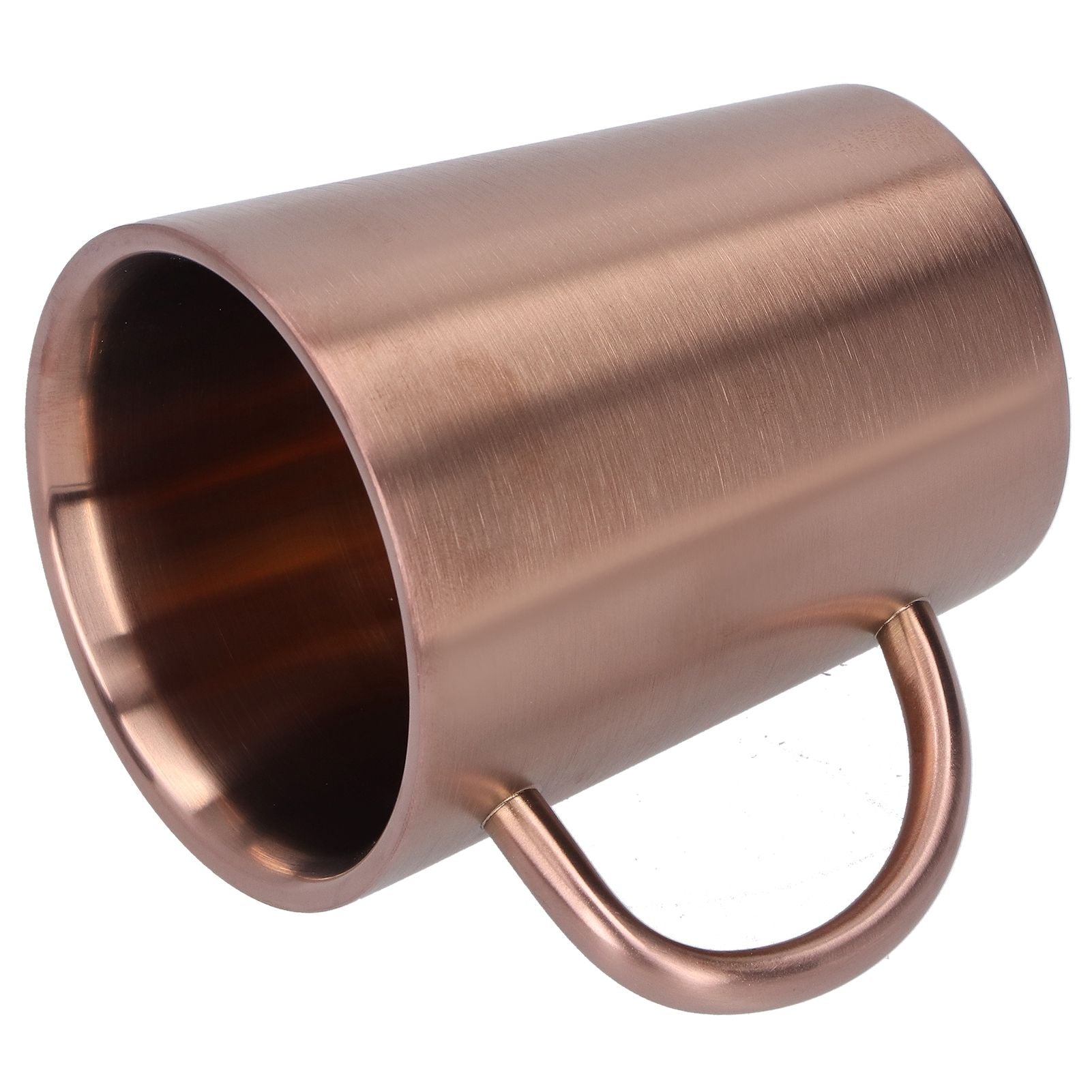 340ml 304 Stainless Steel Beer Mug Coffee Water Cup with Handgrip Double Wall DrinkwareRose Gold