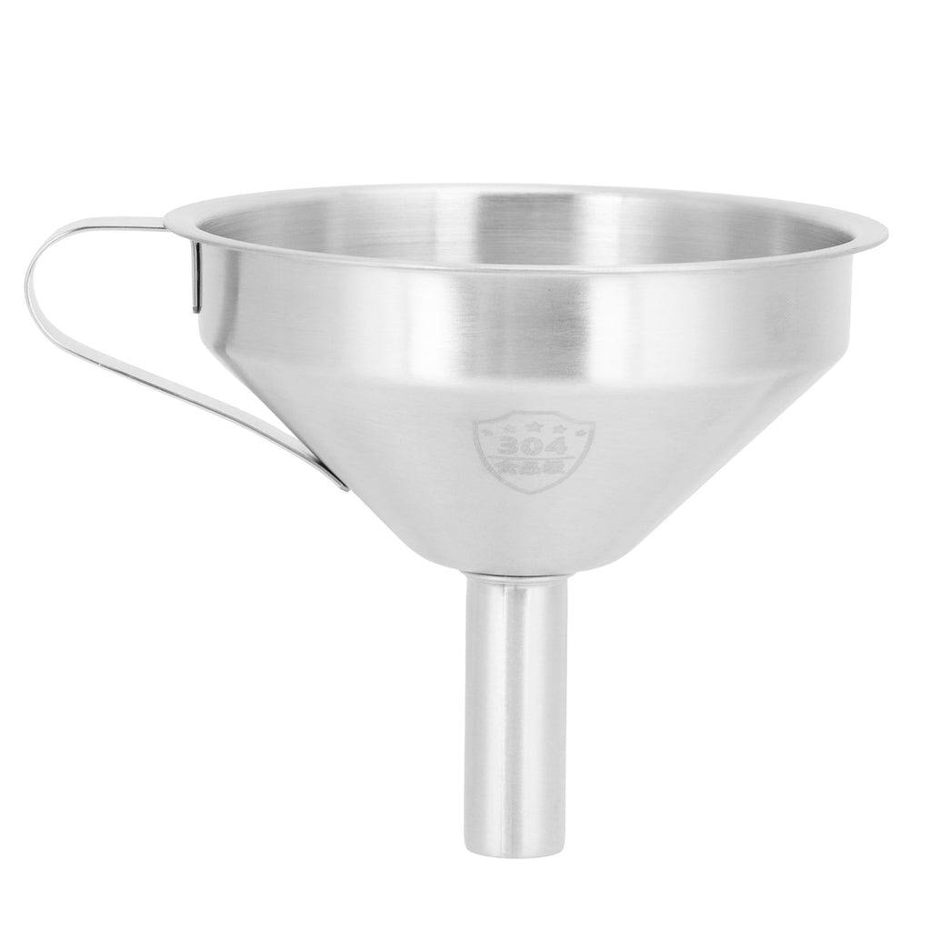 304 Stainless Steel Filling Funnel Separatory Oil Beer Coffee Water Liquid Funnel Kitchen ToolLarge Size 15cm