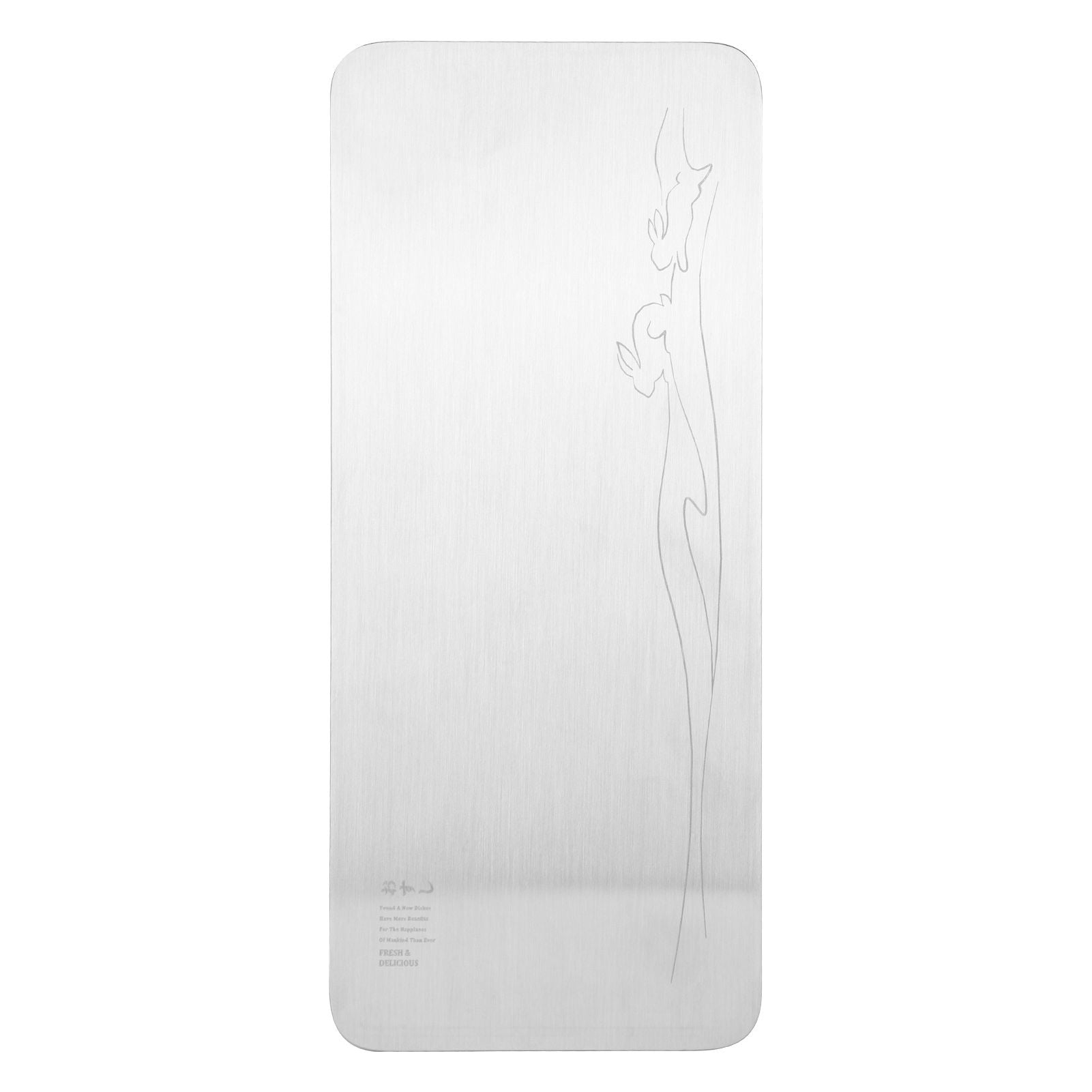 304 Stainless Steel Rectangle Sushi Plate Snacks Fruit Desserts Tray Serving Dish Home SuppliesM