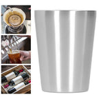 260ml Water Cup Stainless Steel Double Layer Beer Mug Drinkware for Kitchen Dining Hall