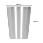 260ml Water Cup Stainless Steel Double Layer Beer Mug Drinkware for Kitchen Dining Hall