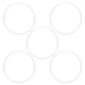 5pcs Pressure Cooker Sealing Ring Clear Universal Stainless Steel Pressure Cooker Gaskets O Ring20cm