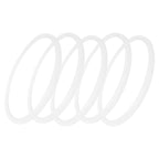 5pcs Pressure Cooker Sealing Ring Clear Universal Stainless Steel Pressure Cooker Gaskets O Ring22cm